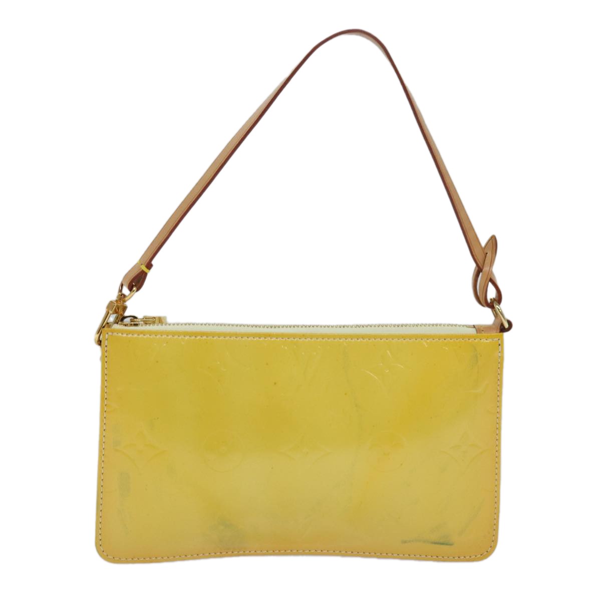 Louis Vuitton Lexington Pochette Monogram Vernis, YELLOW, PATENT_LEATHER, Clutche & pouche