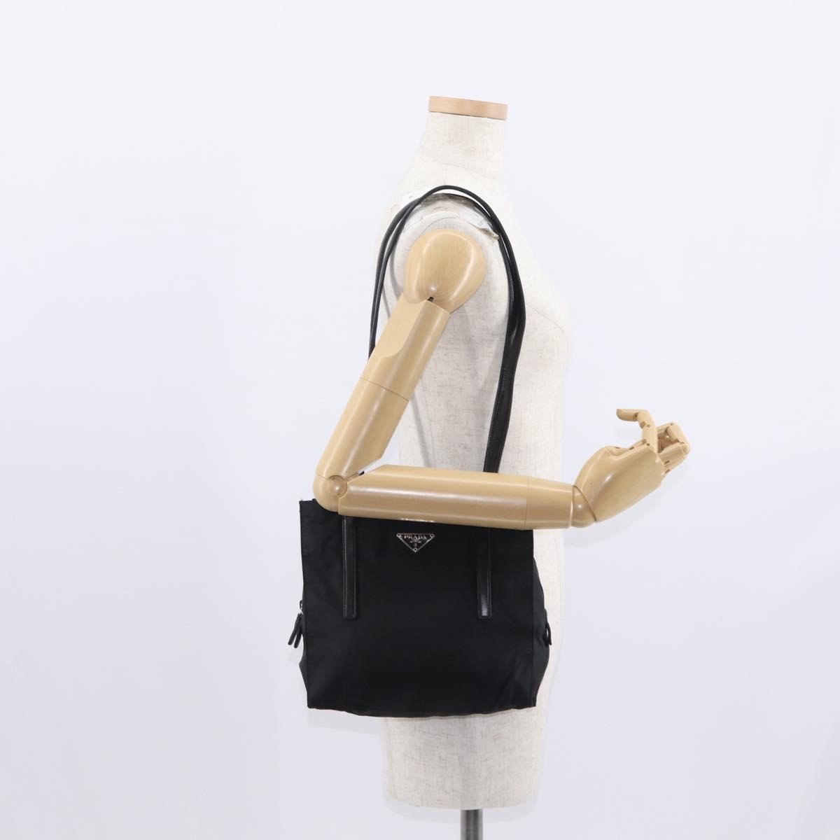 Prada Vintage Shoulder Bag Tessuto, BLACK, NYLON, Shoulder bag