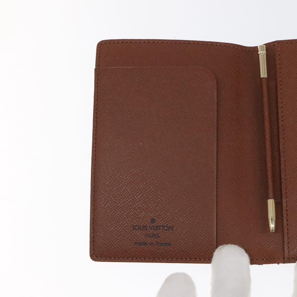 Louis Vuitton Agenda Cover Monogram Canvas, BROWN, CANVAS, Wallets