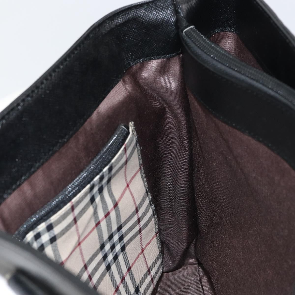 Burberry Vintage tote bag Leather, BLACK, LEATHER, Tote bag