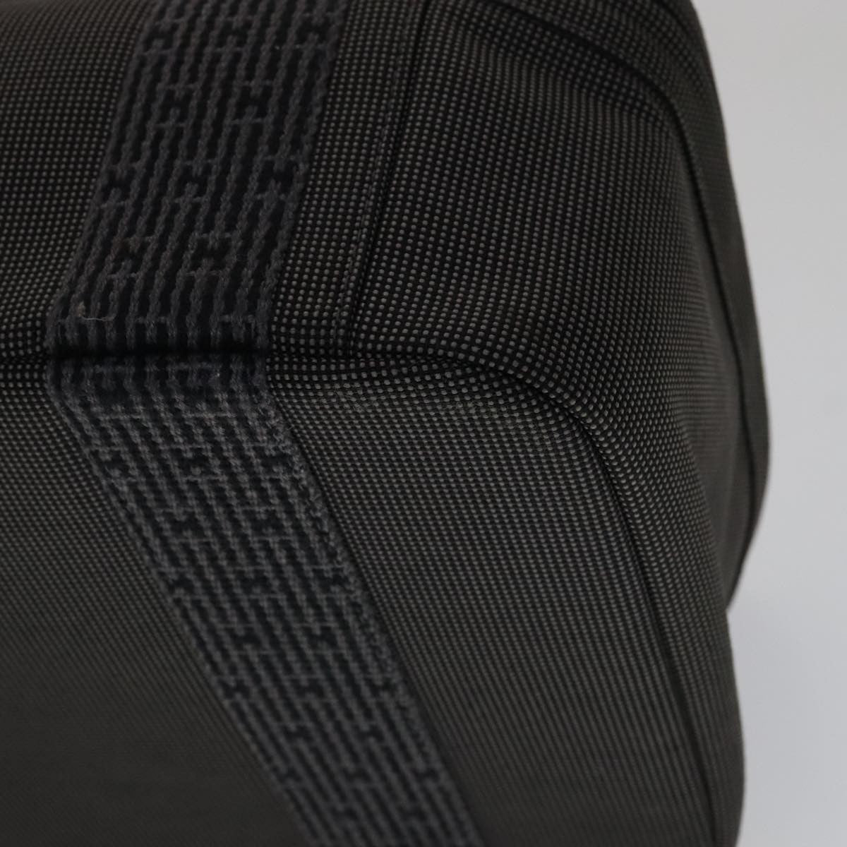 Hermes Vanity Herline Pouch Canvas, GRAY, CANVAS, Clutche & pouche