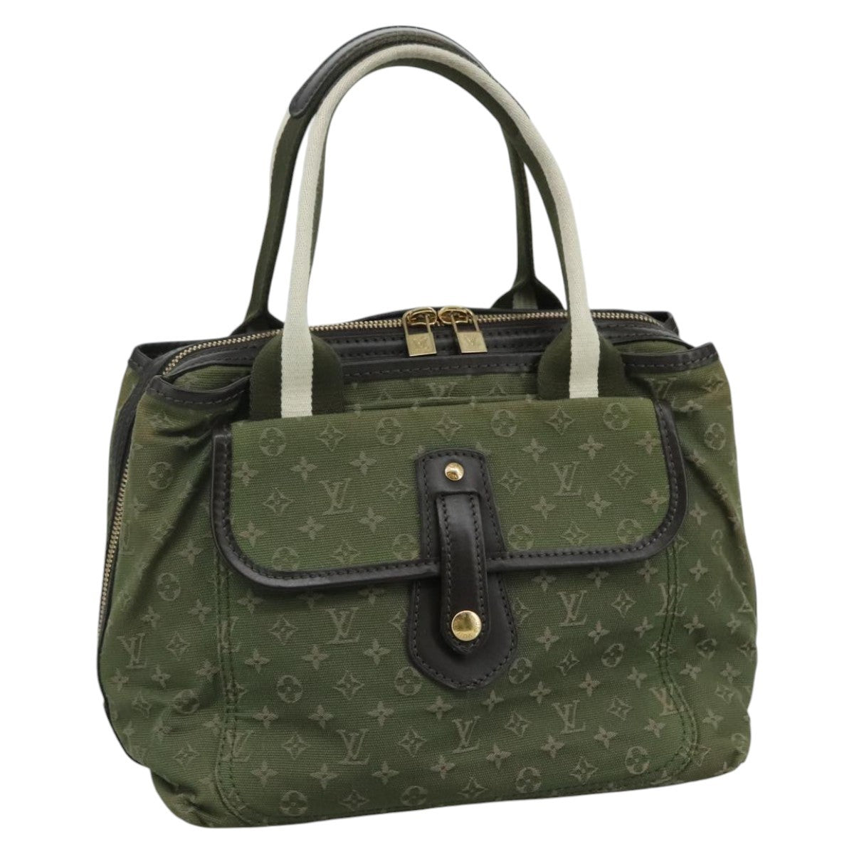 Louis Vuitton Sac Mary Kate Handbag Mini Lin, KHAKI, CANVAS, Handbag