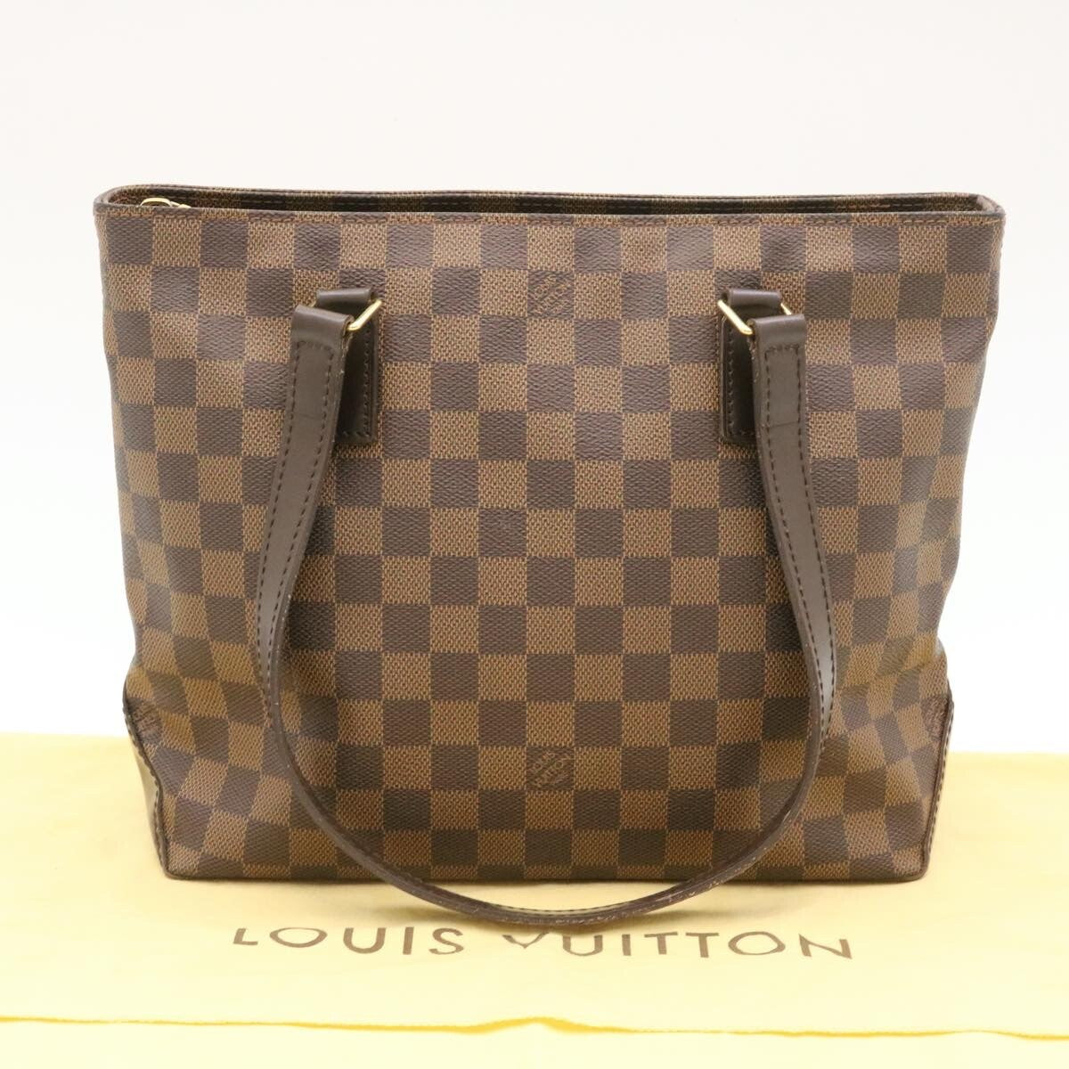 Louis Vuitton Cabas Piano Damier, BROWN, CANVAS, Tote bag