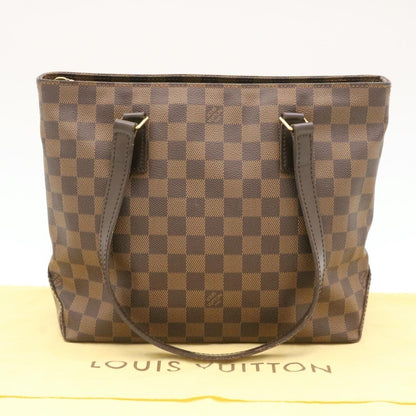 Louis Vuitton Cabas Piano Damier, BROWN, CANVAS, Tote bag