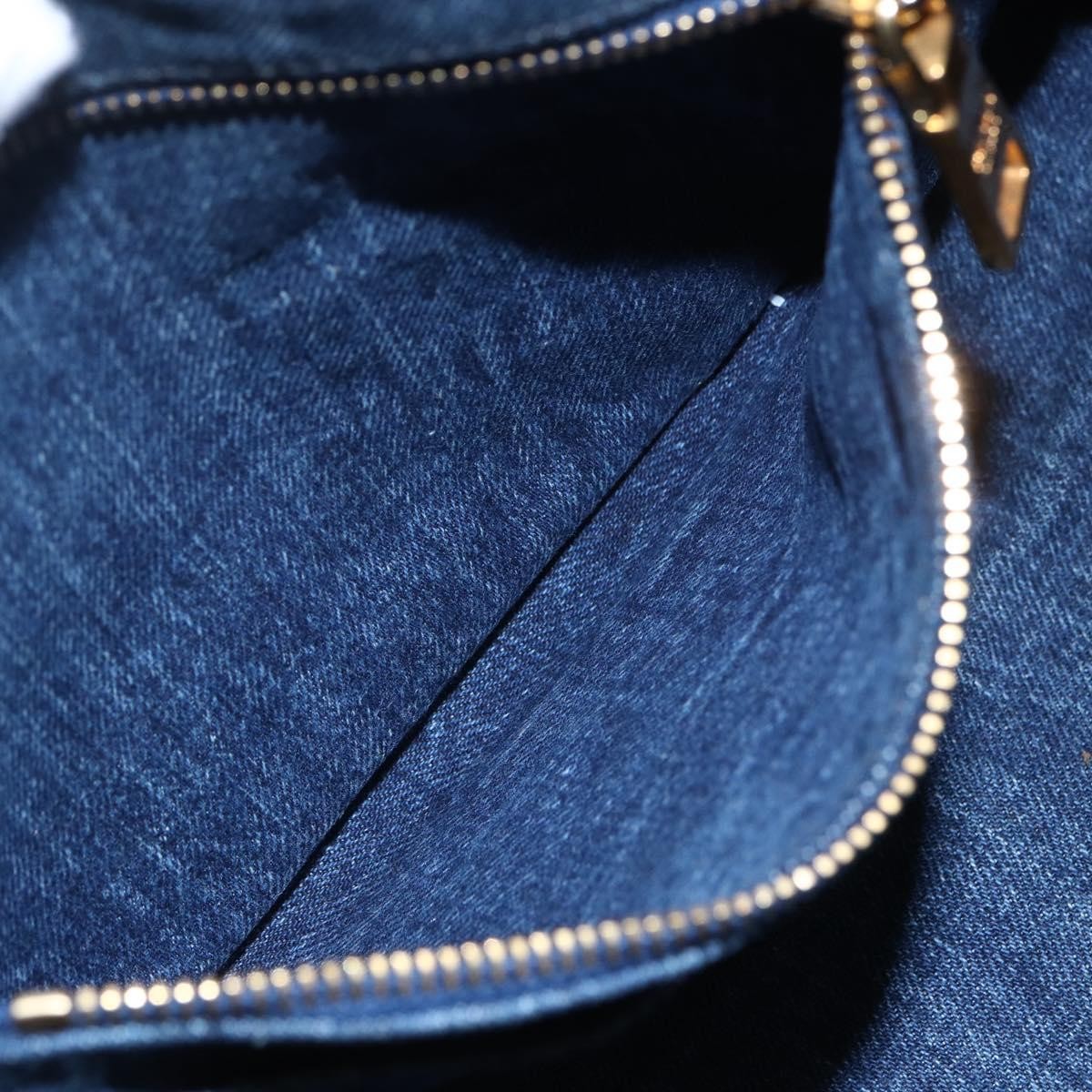 Prada Canapa Open Tote Denim, BLUE, DENIM_JEANS, Tote bag