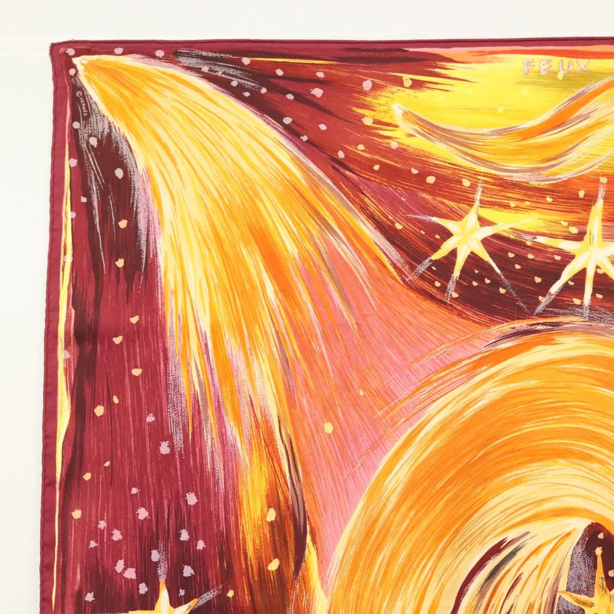 Hermes Carré 90 Silk multicolor, YELLOW, SILK, Scarve & shawl