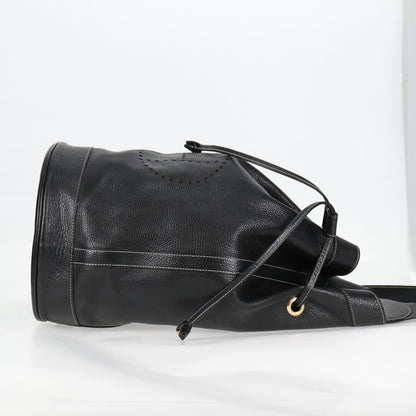 Hermes HERMES Shoulder Bag Leather, BLACK, LEATHER, Shoulder bag