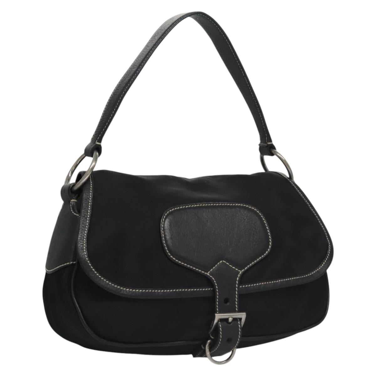 Prada Vintage Shoulder Bag Tessuto, BLACK, NYLON, Shoulder bag