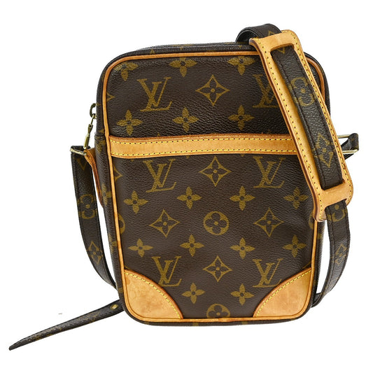 Louis Vuitton Danube Handbag Monogram Canvas, BROWN, CANVAS, Shoulder bag