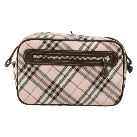 Burberry Nova Check Blue Label Nylon, PINK, CANVAS, Travel bag