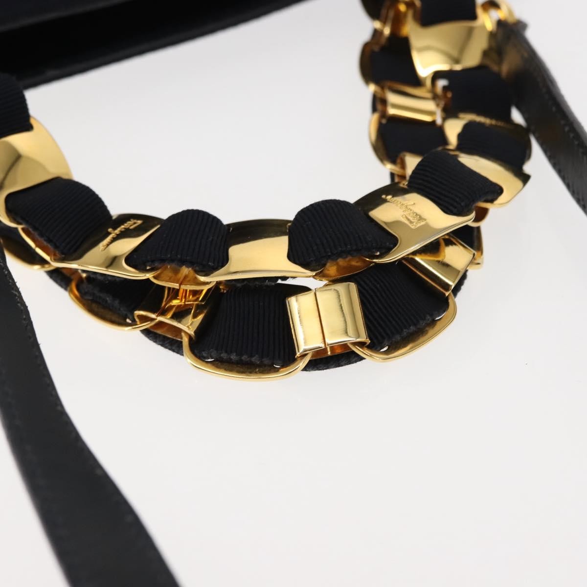 Salvatore Ferragamo Vala Handbag Canvas, NAVY, CANVAS, Handbag