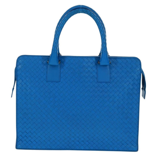 Bottega Veneta Top Zip Briefcase Intrecciato Nappa, BLUE, LEATHER, Briefcase