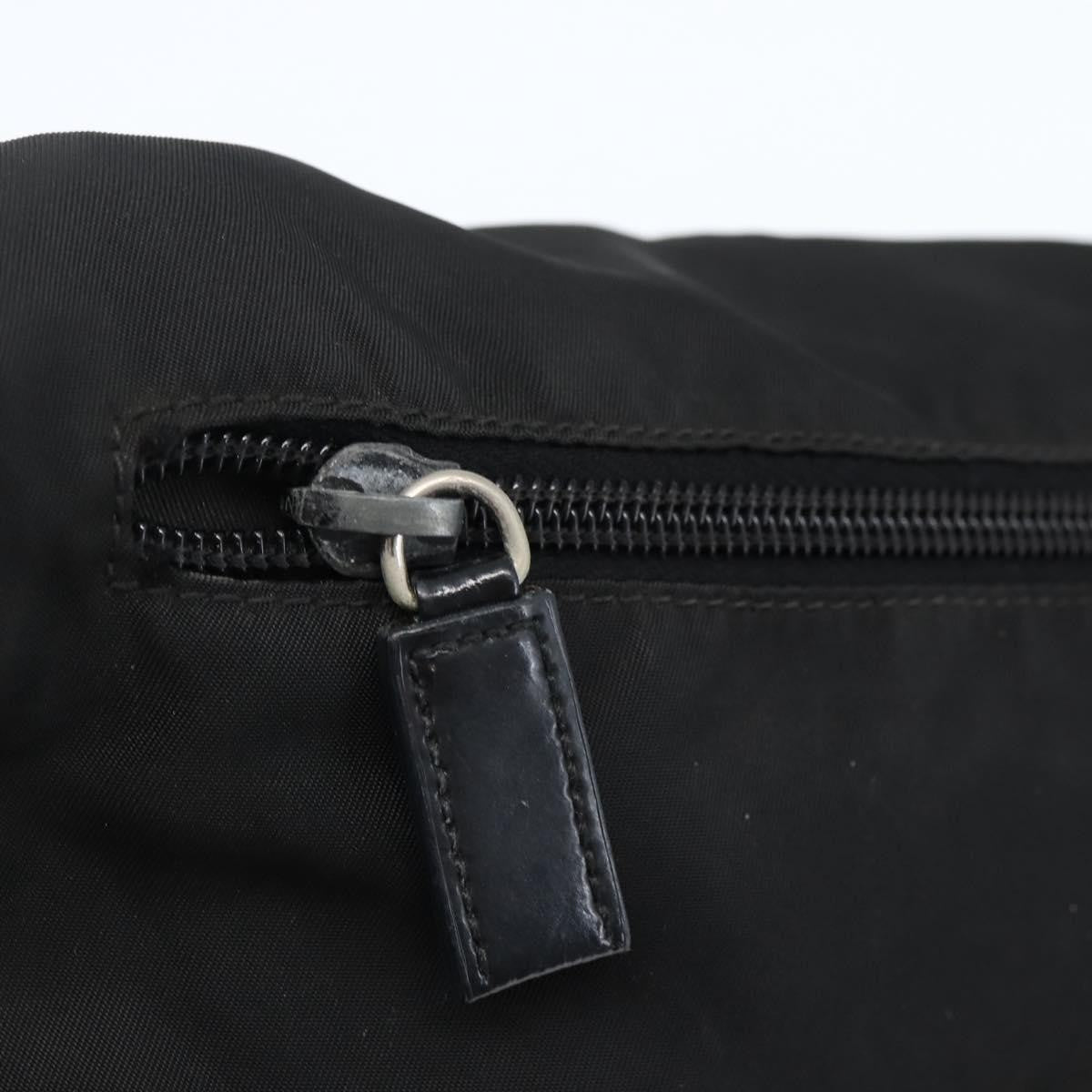 Prada Buckle Messenger Bag Tessuto, BLACK, NYLON, Crossbody bag