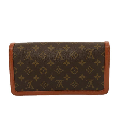 Louis Vuitton Dame Pochette Monogram Canvas, BROWN, CANVAS, Clutche & pouche