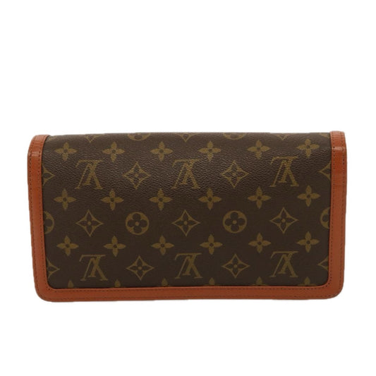 Louis Vuitton Dame Pochette Monogram Canvas, BROWN, CANVAS, Clutche & pouche