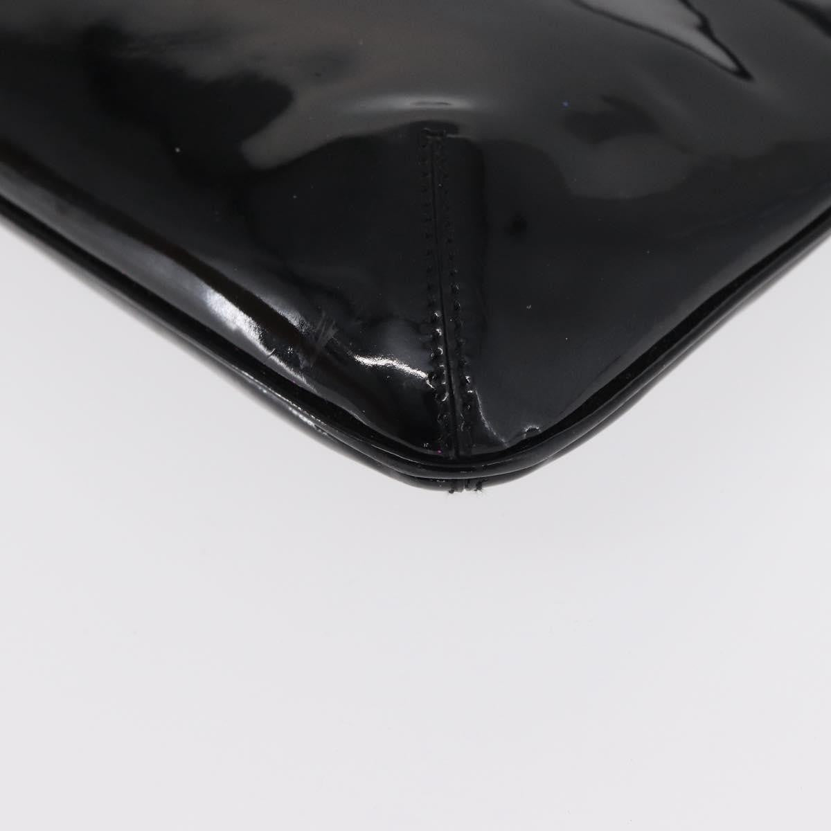 Salvatore Ferragamo Gancini Shoulder Bag Patent Leather, BLACK, PATENT_LEATHER, Shoulder bag