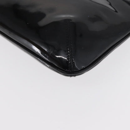 Salvatore Ferragamo Gancini Shoulder Bag Patent Leather, BLACK, PATENT_LEATHER, Shoulder bag