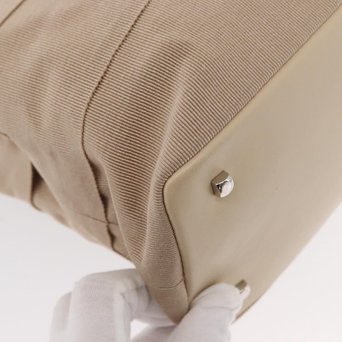 Salvatore Ferragamo Gancini handbag Nylon, BEIGE, NYLON, Handbag