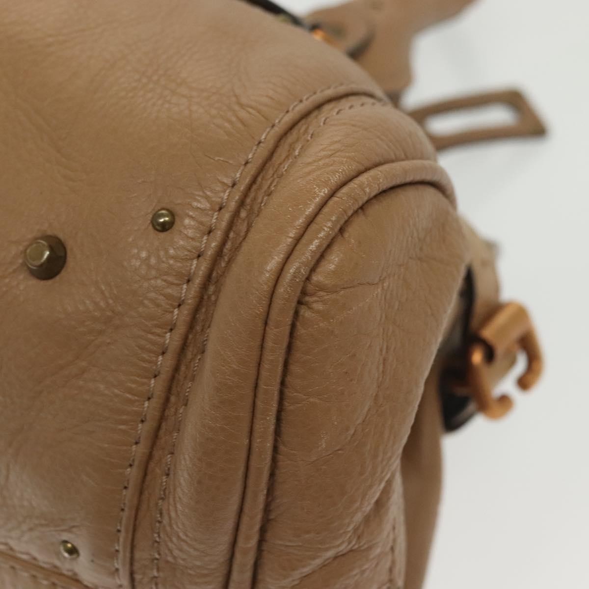 Chloe Paddington Lock Handbag Leather, BROWN, LEATHER, Handbag