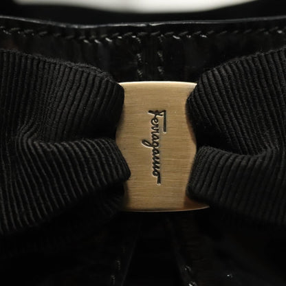 Salvatore Ferragamo Vala tote Patent Leather, BLACK, PATENT_LEATHER, Tote bag