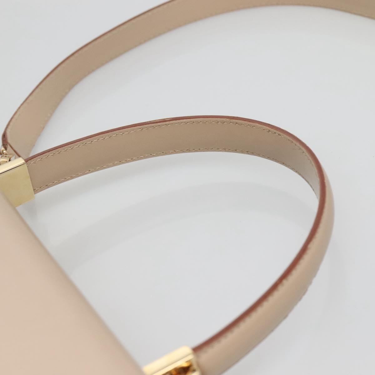 Salvatore Ferragamo Gancini Convertible Top Handle Bag Leather, BEIGE, LEATHER, Handbag