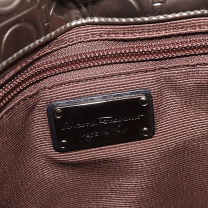 Salvatore Ferragamo Gancini Shoulder Bag Patent Leather, GOLD, PATENT_LEATHER, Shoulder bag