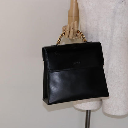 Loewe Vintage Velazquez Top Handle Bag Leather, BLACK, LEATHER, Handbag