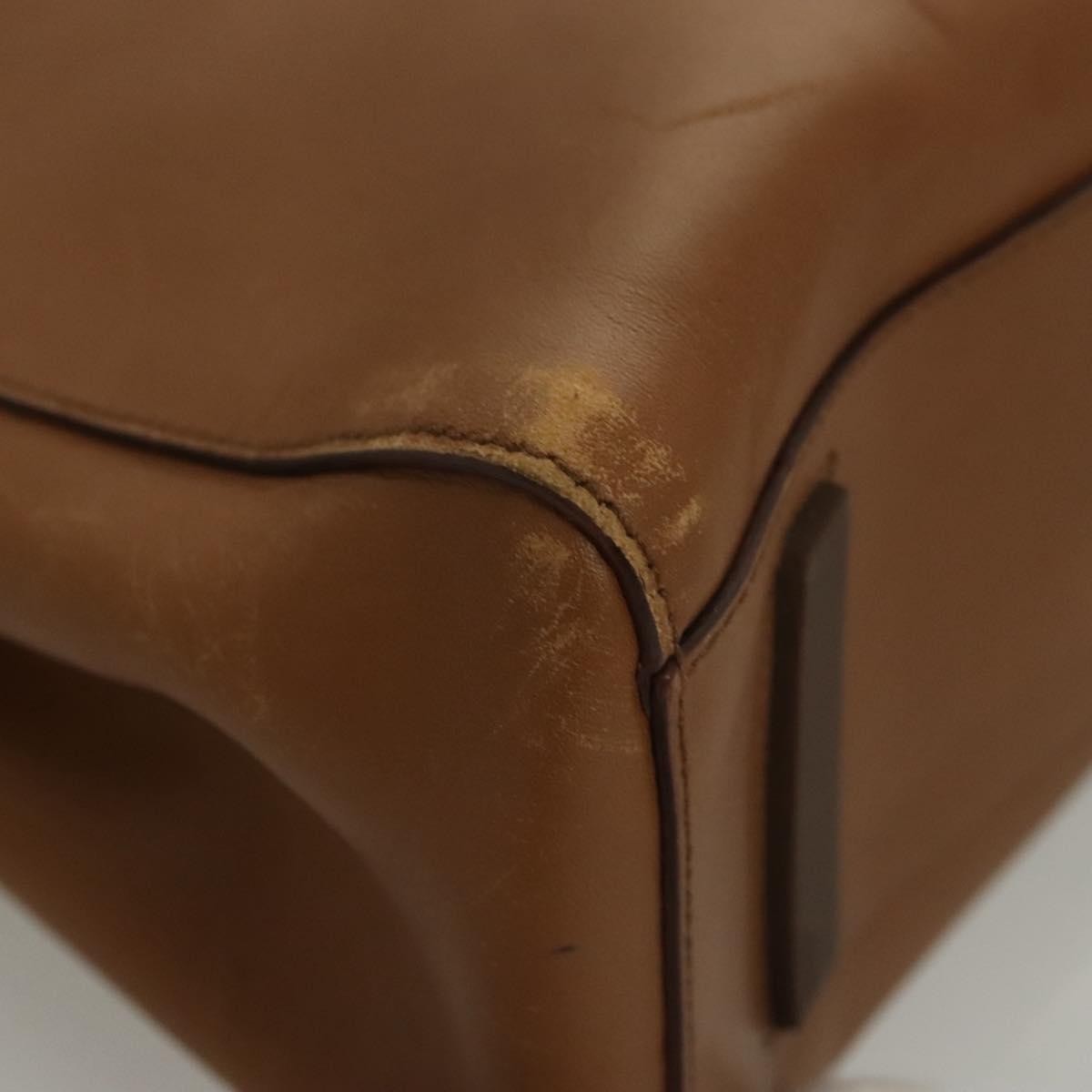 Prada Vintage Handbag Leather, BROWN, LEATHER, Handbag