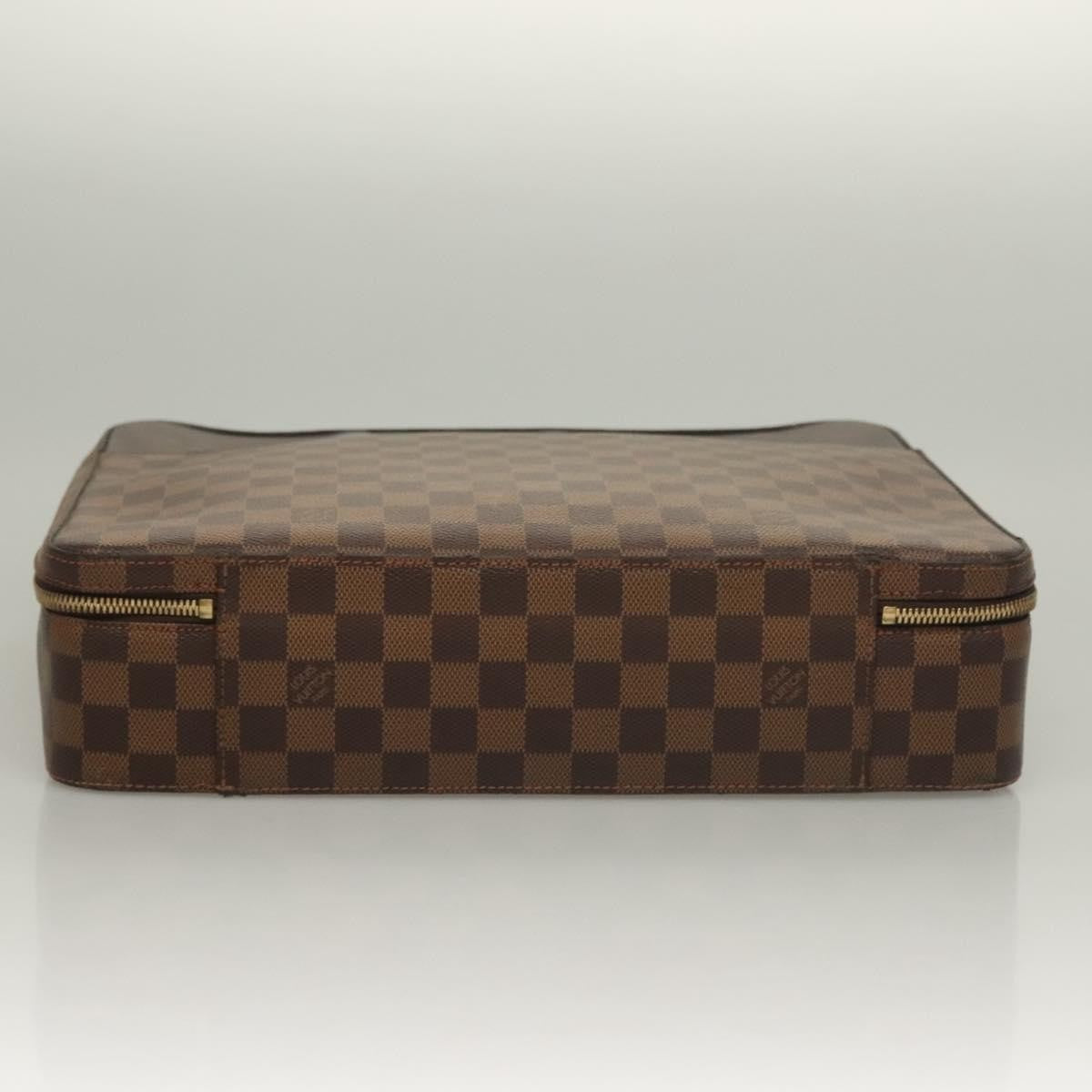 Louis Vuitton Sabana Laptop Briefcase Damier, BROWN, CANVAS, Briefcase