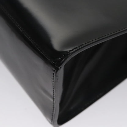 Salvatore Ferragamo Shopper Tote Patent Leather, BLACK, PATENT_LEATHER, Tote bag