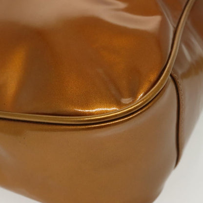 Gucci Vintage Bamboo Handle Bag Patent leather, GOLD, PATENT_LEATHER, Handbag