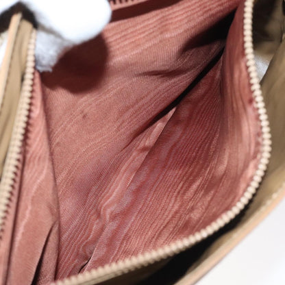 Celine Vintage Macadam Handbag Canvas, BEIGE, CANVAS, Handbag