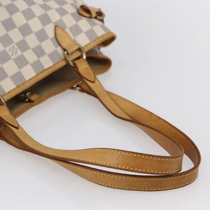 Louis Vuitton Batignolles Handbag Damier, WHITE, CANVAS, Tote bag