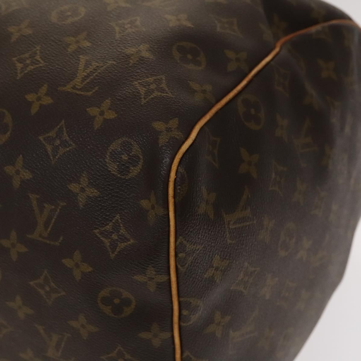 Louis Vuitton Keepall Bag Monogram Canvas, BROWN, CANVAS, Travel bag