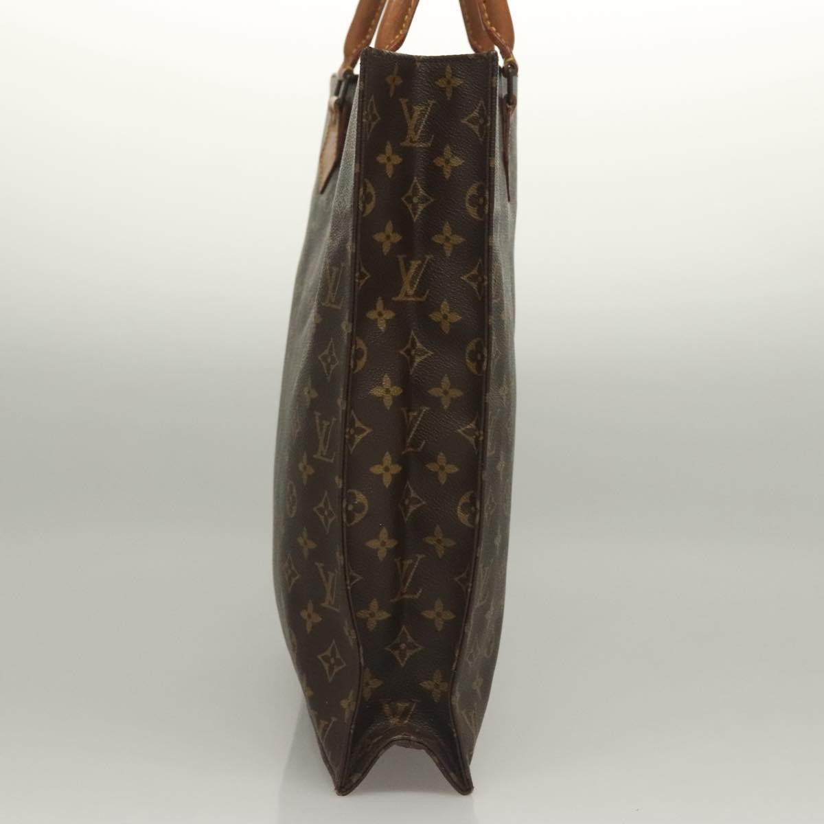 Louis Vuitton Sac Plat Bag Monogram Canvas, BROWN, CANVAS, Handbag