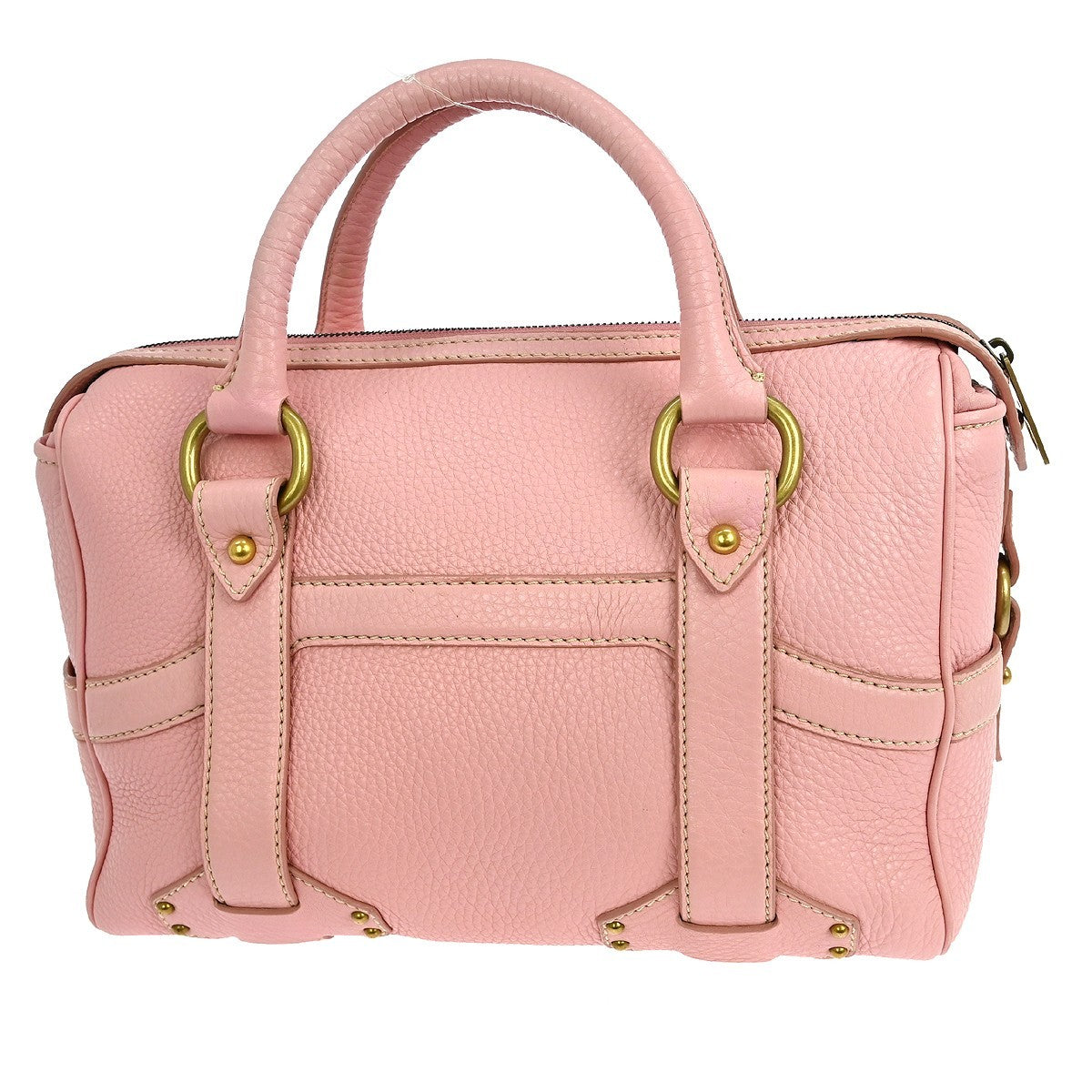 Celine Handbag Leather, PINK, LEATHER, Handbag