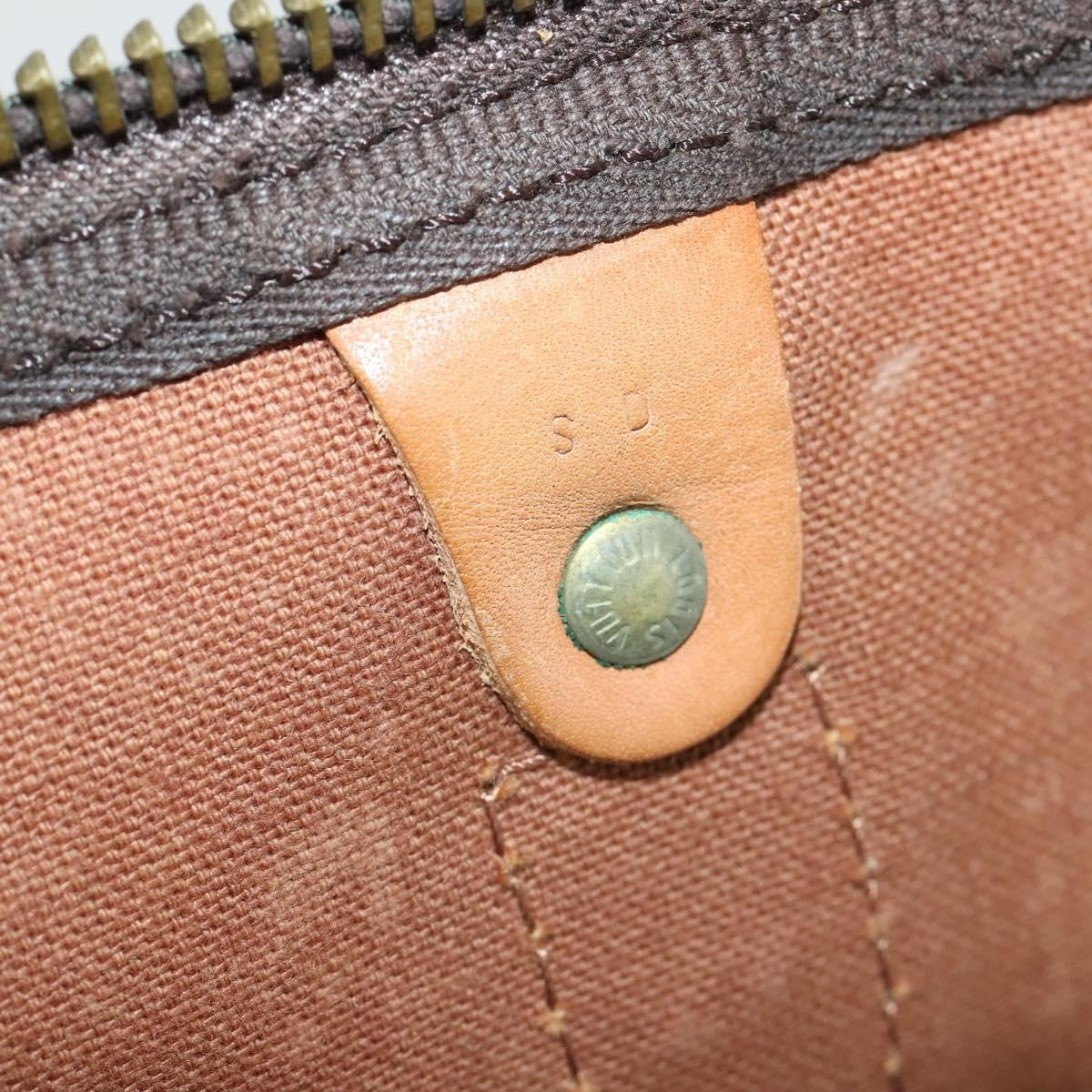 Louis Vuitton Keepall Bag Monogram Canvas, BROWN, CANVAS, Travel bag
