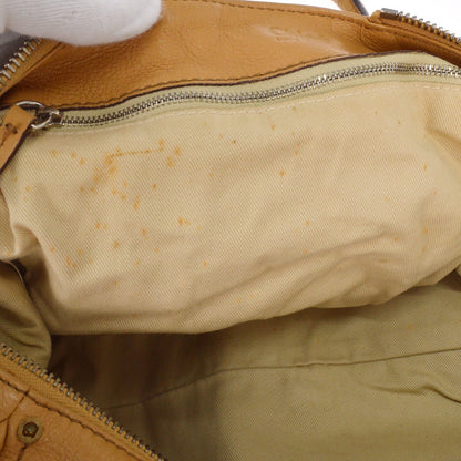 Chloe Paddington Lock Handbag Leather, BEIGE, LEATHER, Handbag