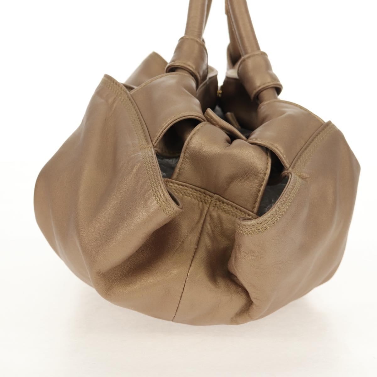 Loewe Anagram Logo Nappa Aire Hand Bag Leather, GOLD, LEATHER, Handbag