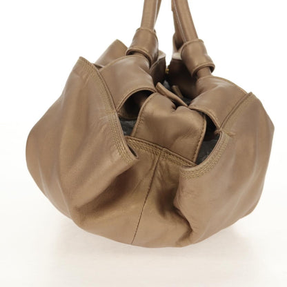 Loewe Anagram Logo Nappa Aire Hand Bag Leather, GOLD, LEATHER, Handbag