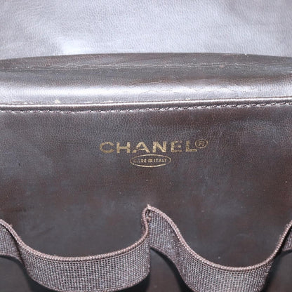 Chanel Vintage Timeless Vanity Case Caviar, BROWN, LEATHER, Handbag