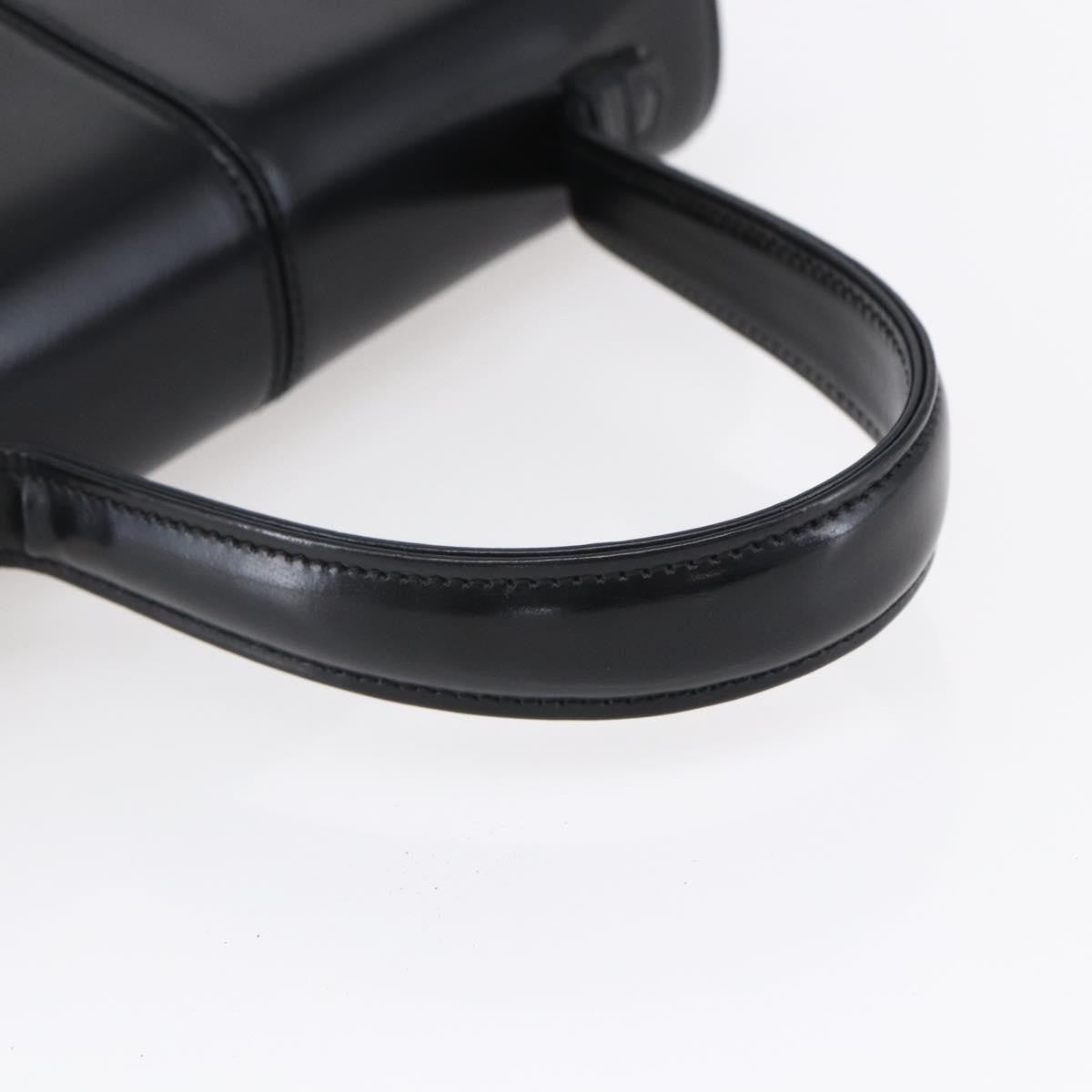 Saint Laurent Vintage Handbag Leather, BLACK, LEATHER, Handbag