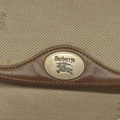 Burberry Vintage Shoulder Bag Canvas, BEIGE, CANVAS, Shoulder bag