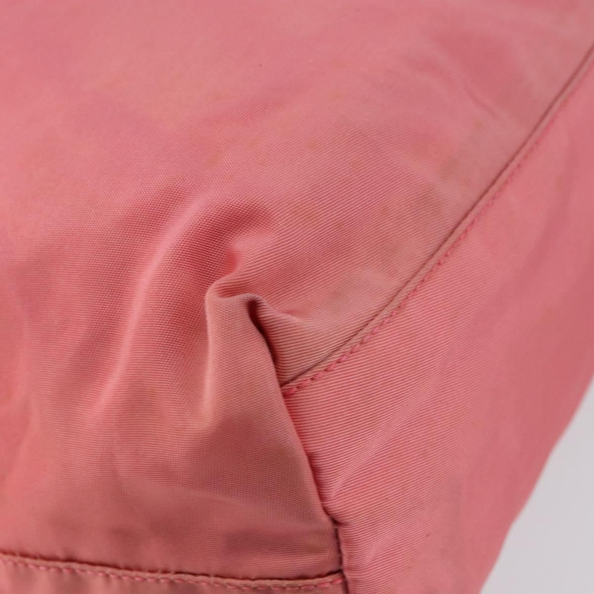 Prada Vintage Zip Tote Tessuto, PINK, NYLON, Tote bag