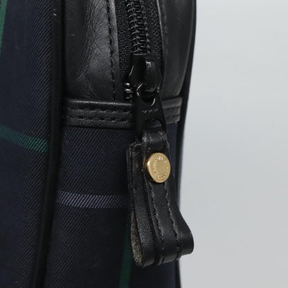 Burberry Nova check Pochette Canvas, NAVY, CANVAS, Clutche & pouche