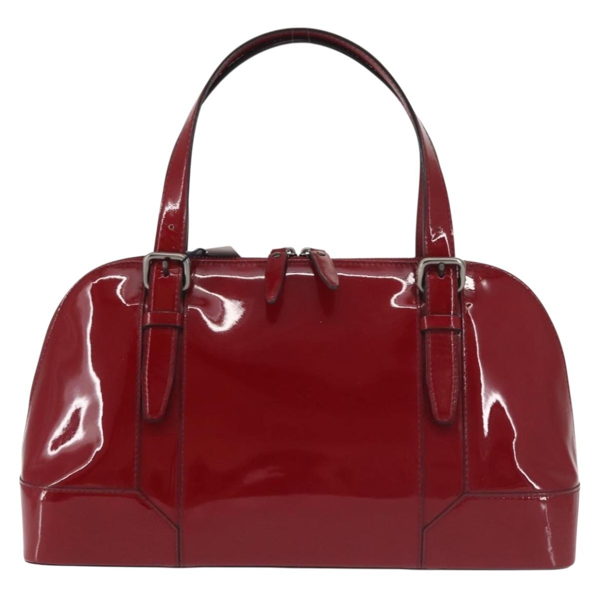 Burberry Vintage Handbag Patent leather, RED, PATENT_LEATHER, Handbag