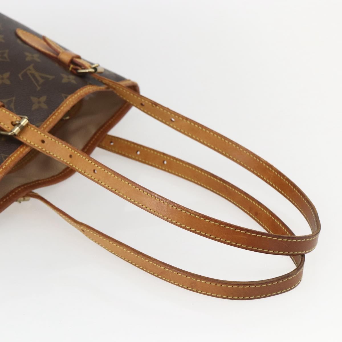 Louis Vuitton Petit Bucket Bag Monogram Canvas, BROWN, CANVAS, Shoulder bag