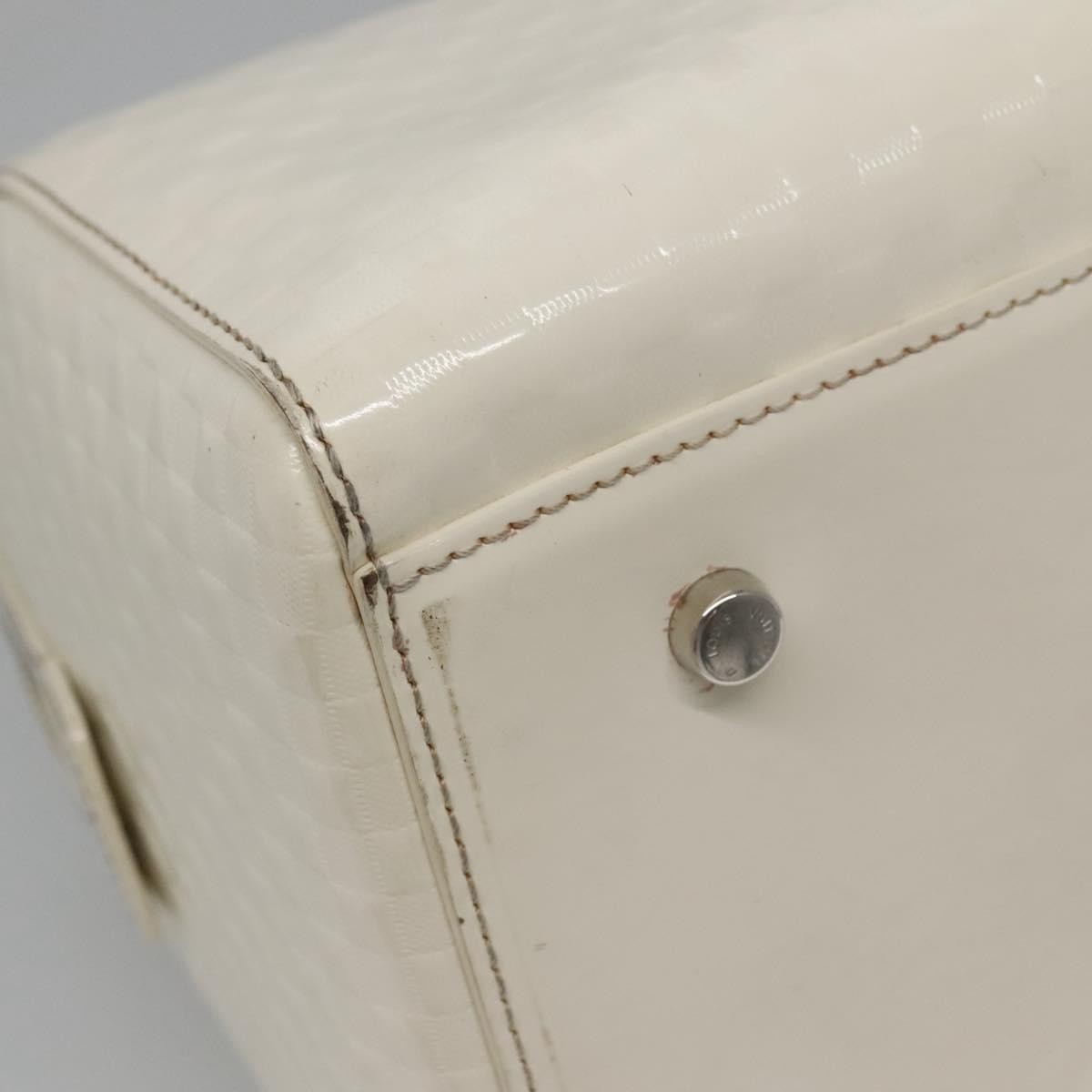 Louis Vuitton Speedy Cube Bag Damier Facette, WHITE, PATENT_LEATHER, Handbag