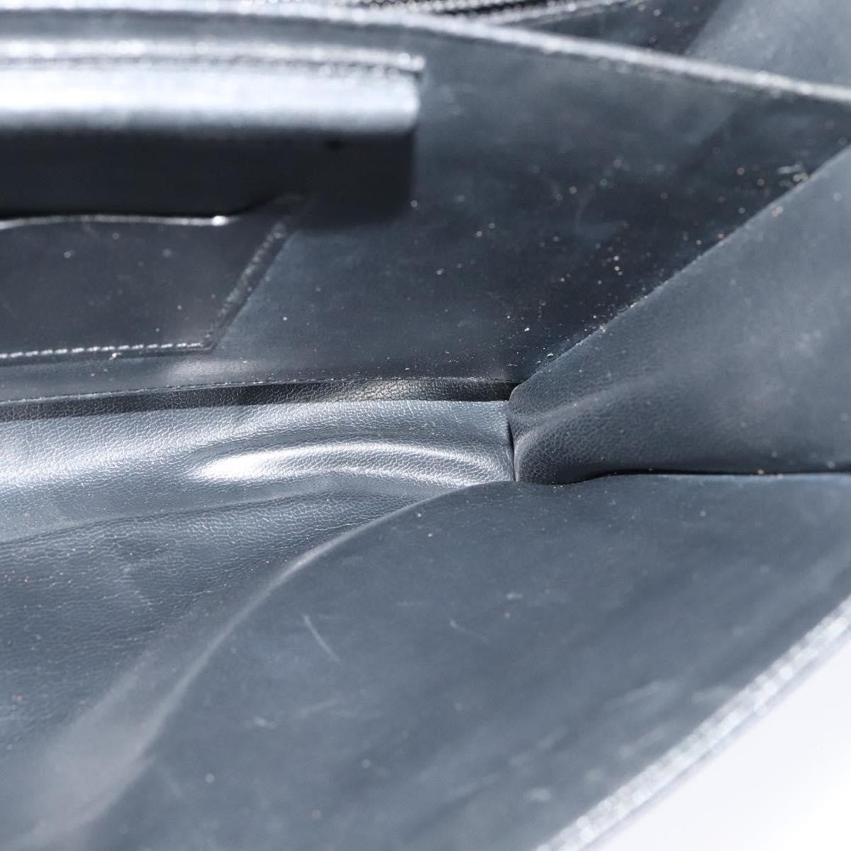 Salvatore Ferragamo Vintage Gancini Pochette Leather, BLACK, LEATHER, Clutche & pouche