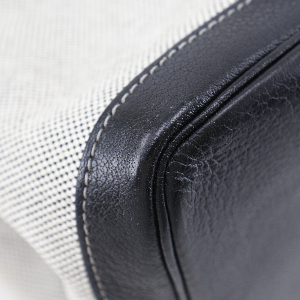 Hermes Garden Party Tote Toile and Leather, GRAY, CANVAS, Tote bag